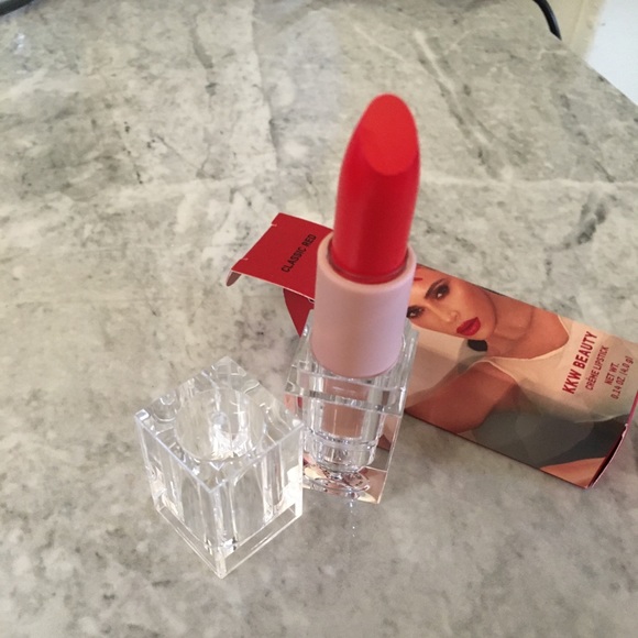 KKW Beauty Classic Red Creme Lipstick - Picture 2 of 3